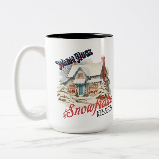 スノーフレークキスツートーンマグ ツートーンマグカップ (左)