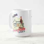 スノーフレークキスマグ コーヒーマグカップ (正面左)