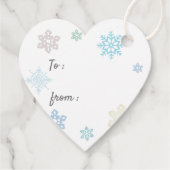 スノーフレークキス天国ギフトラベル フェイバータグ (裏面)