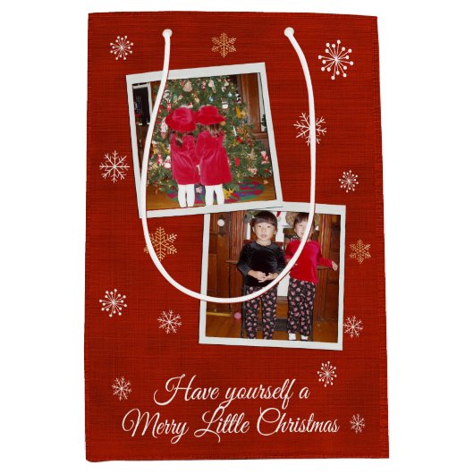 スノーフレークキス ミディアムペーパーバッグ (正面)