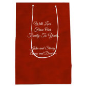 スノーフレークキス ミディアムペーパーバッグ (裏面)