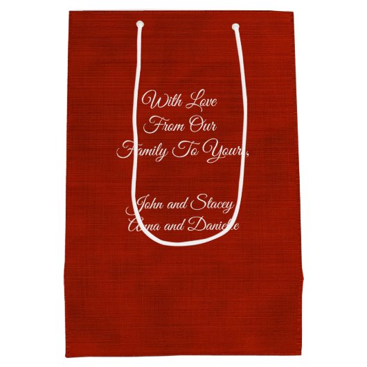 スノーフレークキス ミディアムペーパーバッグ (裏面)