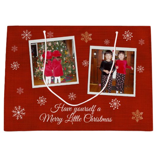 スノーフレークキス ラージペーパーバッグ (正面)