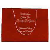 スノーフレークキス ラージペーパーバッグ (裏面)