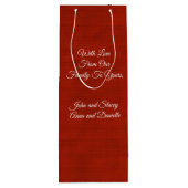 スノーフレークキス ワインギフトバッグ (裏面)