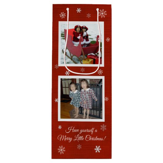 スノーフレークキス ワインギフトバッグ (正面)