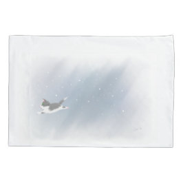 スノーフレークキットン 枕カバー