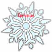 スノーフレーククリスマスオーナメントThunder_Cove シール (正面)