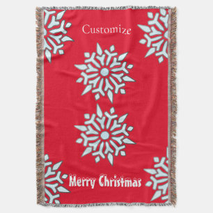 スノーフレーククリスマスオーナメントThunder_Cove スローブランケット