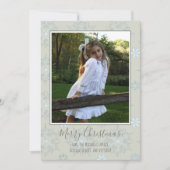 スノーフレーククリスマスフォトカードウィンター1写真 シーズンカード (正面)