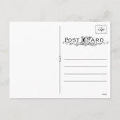 スノーフレーククリスマスフォトカード シーズンポストカード (裏面)