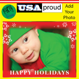 スノーフレーククリスマスフォト❄️ホリデーエレガントフロスト シーズンポストカード