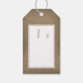 スノーフレーククリスマスプレゼントラベルII ギフトタグ (裏面)