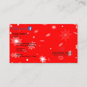 スノーフレーククリスマスプロフェッショナル名刺 名刺 (正面)