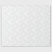 スノーフレーククリスマスホリデープリントラッピング紙 ラッピングペーパー (フラット)