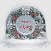 スノーフレーククリスマスリースのお客様への感謝 (正面)