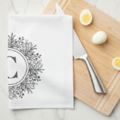 スノーフレーククリスマス キッチンタオル (四つ折り)