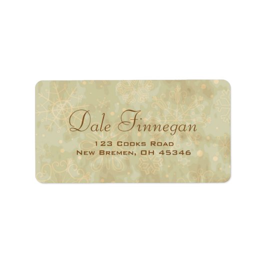 スノーフレークグランジホリデーズ住所 シール (正面)