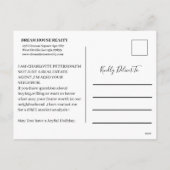 スノーフレークグリーンクリスマス実在エテート農業 シーズンポストカード (裏面)