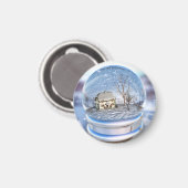 スノーフレークグローブ磁石 マグネット (正面/裏面)