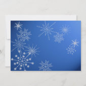 スノーフレークサファイアブルーリハーサルディナー 招待状 (裏面)