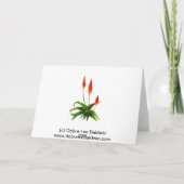 スノーフレークサボテンの休日グリーティングカード シーズンカード (裏面)