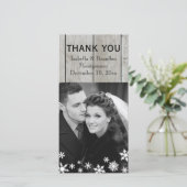 スノーフレークサンキューカードシャンパンを飲む時間 サンキューカード (スタンド正面)