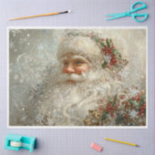 スノーフレークサンタ 薄葉紙 (クラフト)