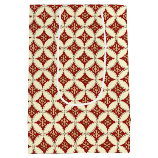 スノーフレークサークル–1抱き枕M ミディアムペーパーバッグ (裏面)