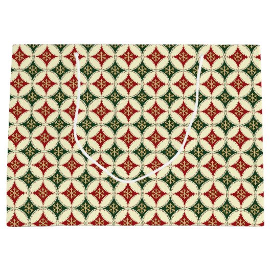 スノーフレークサークル–4抱き枕L ラージペーパーバッグ (正面)