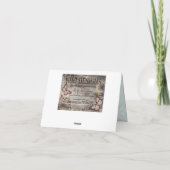 スノーフレークシルバーグリッターウィンターサンキュー サンキューカード (裏面)