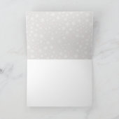 スノーフレークシーズンクリスマスホリデーフォト折りたたみ カード (内部)