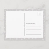 スノーフレークシーズンクリスマスホリデーポストカード ポストカード (裏面)