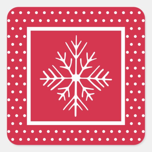 スノーフレークシール スクエアシール (正面)