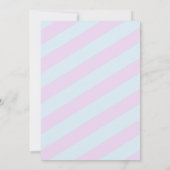 スノーフレークジェンダーリビール招待状 招待状 (裏面)