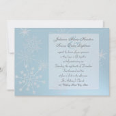 スノーフレークジュエリー/ ウェディング 招待状 (正面)