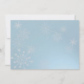 スノーフレークジュエリー/ ウェディング 招待状 (裏面)