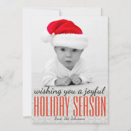 スノーフレークジョイフルホリデーシーズン写真 シーズンカード