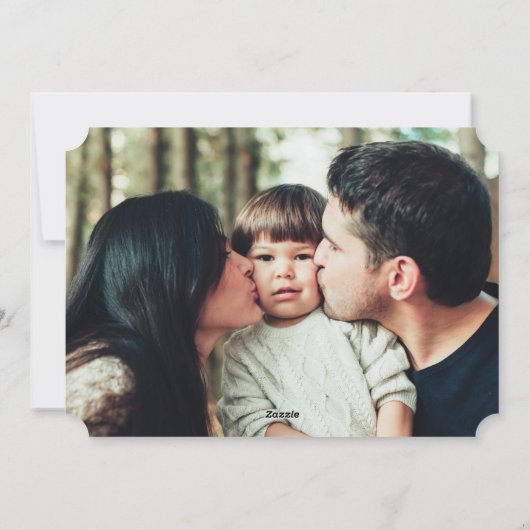 スノーフレークジョイモダンスクリスマスカード シーズンカード (裏面)