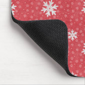 スノーフレークスアットクリスマスイブ招待状ナプキンティス マウスパッド (コーナー)