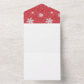 スノーフレークスアットクリスマスイブ招待状 オールインワン招待状 (内側)