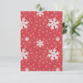 スノーフレークスアットクリスマスイブ招待状 サンキューカード (スタンド正面)