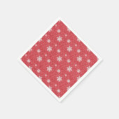 スノーフレークスアットクリスマスイブ招待状 スタンダードカクテルナプキン (角)