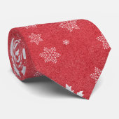スノーフレークスアットクリスマスイブ招待状 ネクタイ (ロール)