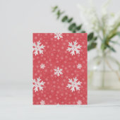 スノーフレークスアットクリスマスイブ招待状 ポストカード (スタンド正面)
