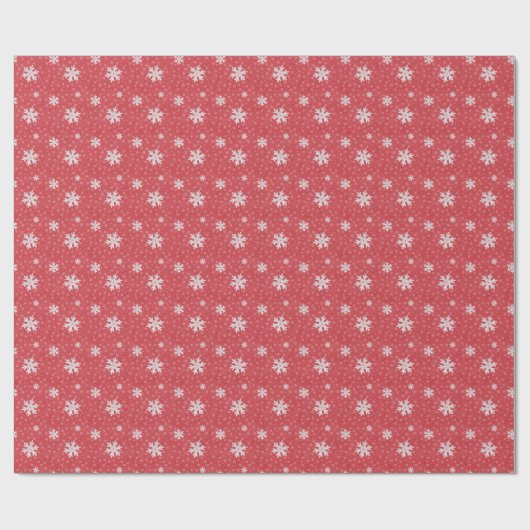 スノーフレークスアットクリスマスイブ招待状 ラッピングペーパー (フラット)