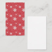 スノーフレークスアットクリスマスイブ招待状 名刺 (正面/裏面)