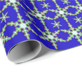 スノーフレークスアットミッドナイトホリデーラッピング紙 ラッピングペーパー (ロールコーナー)
