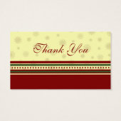 スノーフレークスウィンターウェディングメッセージカード (裏面)