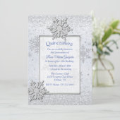 スノーフレークスウィンターキンセアニラスウィート16 招待状 (スタンド正面)